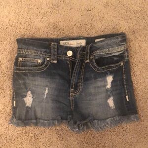 BKE STELLA denim high-waist shorts